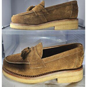 Blackstock & Weber The Clasico Tassel Womens's Loafer Tobacco Suede  Size 5